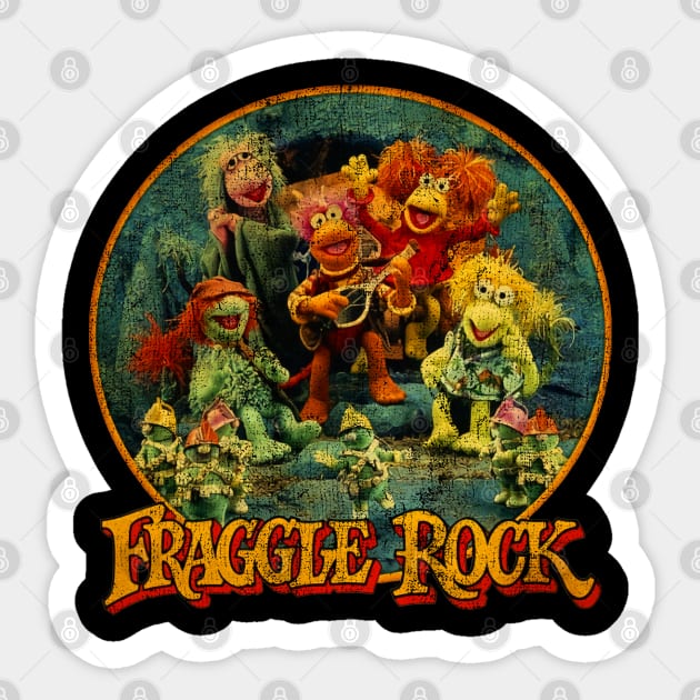 vintage fraggle rock Sticker by Jendralsambo